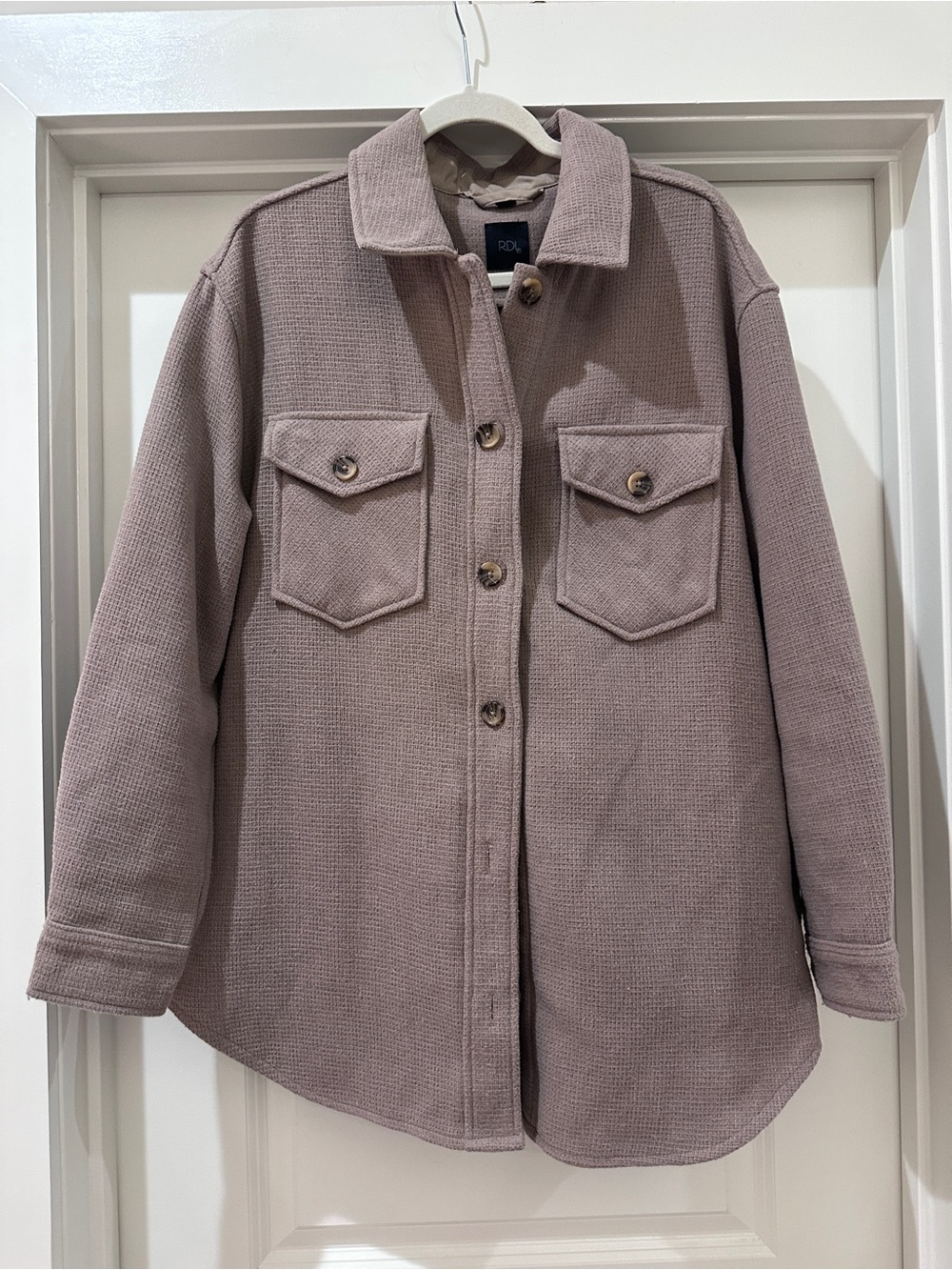 Women's Mauve Utility Overshirt Jacket